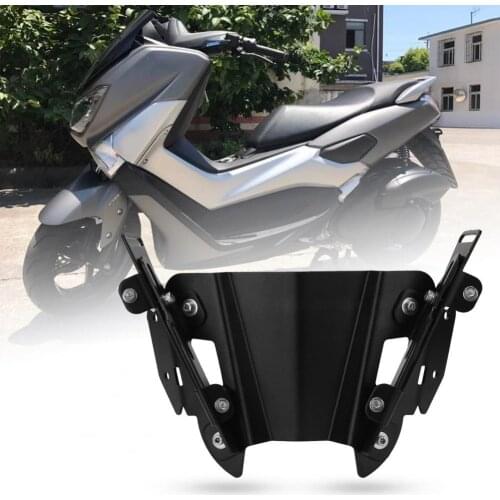 Motorcycle CNC Rearview Mirror Bracket Windshield Side View Mirror Adapter Fixed Stent Holder for Yamaha- NMAX155 125 150 2015