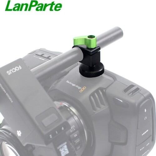 Lanparte 15mm Single Rod Clamp with 1/4 -20'' Screw for DSLR Camera, Monitor, Microphone