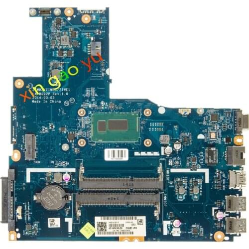 For Lenovo B50-70 Laptop motherboard ZIWB2 ZIWB3 ZIWE1 LA-B092P i3-4005U 100% Tested ok