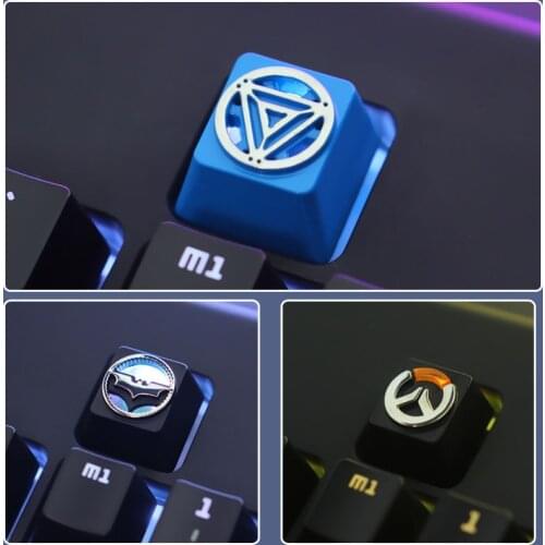 1pc Zinc Aluminum Metal Keycap Personalized design Keycaps Mechanical Keyboard R4 Height Button