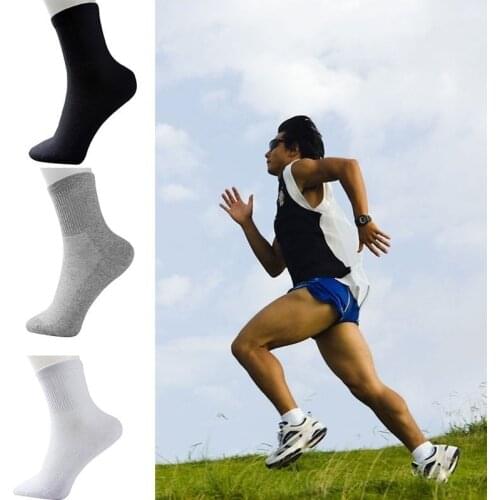 Mens Sport Socks Winter Thermal Casual Soft Cotton Sport Sock Outdoor Running Ski Cycling Socks