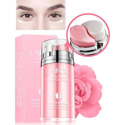 Natural Essence Day and Night Moisturizing Elastin Eye Cream Firming Skin Care Beauty Cosmetics