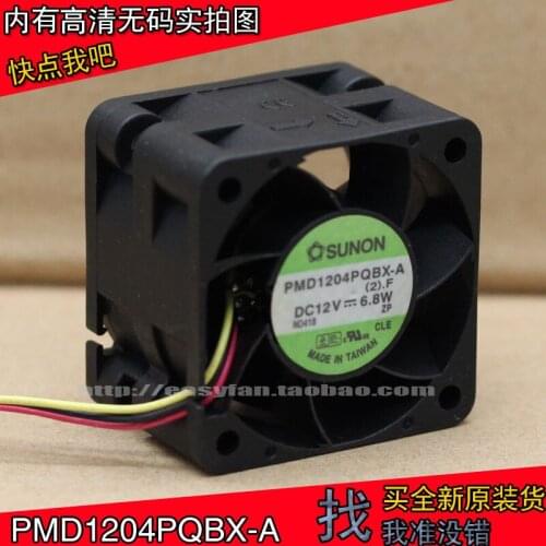 Brand new SUNON PMD1204PQBX-A 4028 4CM 12V 6.8W 1U 2U Server cooling fan