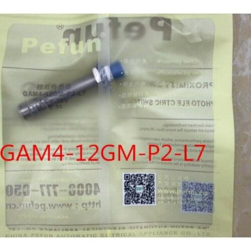 Pefun Genuine sensor switch, proximity switch connector GAM4-12GM-P2-L7