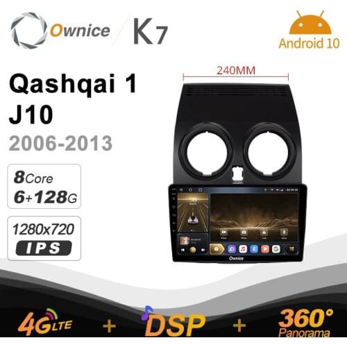 Ownice for Nissan Qashqai 1 J10 2006 - 2013 Car 6G Ram 128G Rom Android truck van radio setero Auto Audio 360 Panorama Optical