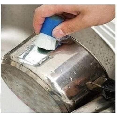 Easy to use Stainless Steel Kitchen Metal Rust Remover Cleaning Detergent Stick Wash Brush Pot Kitchen Cooking Cleaning Tools