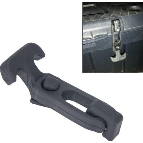 Rubber Flexible Draw Latch Buckle With Screws Kit Repair parts T-Handle Hasp Elastic For RV Tool Box Cooler