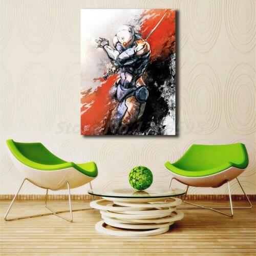 Gray Fox Metal Gear Solid Wall Art Canvas Posters Prints Painting Wall Pictures For Modern Office Living Room Home Decor Artwork