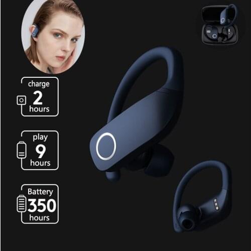 TWS Bluetooth 5.0 Earphones Wireless Earbuds Headset Digital Display Noise Reduction and Waterproof Sport Headphone