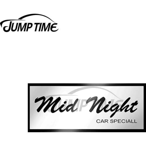JumpTime 13 x 3.3cm For MidNight Club Vinyl Car Stickers Windows Motorcycle Helmet Personality JDM Assessoires Decal for VAN