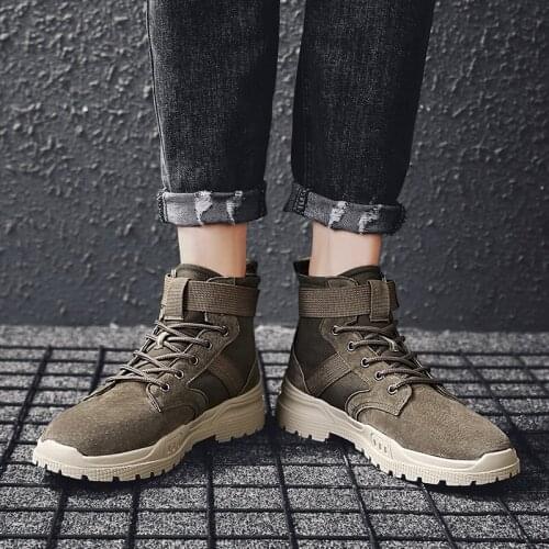 Top boots flat invierno 2020 footwear High mens shoe Mens high hightop Sneaker outdoor wear winter men causal sport for sale