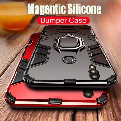 Magnet Ring Armor Case For Samsung Galaxy A51 A71 A50 A30S A70 A30 A20 S20 Ultra S10 Lite S9 S8 Plus Silicone Bumper Cover Case