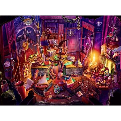 Treasure house knowledge Embroidery Needlework Crafts14CT Counted Unprinted DIY Cross Stitch Kits Handmade Arts Wall Decor