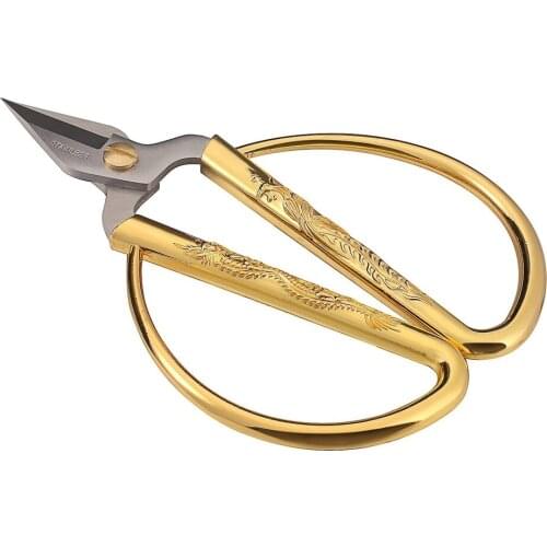 1pc Gold Sewing Scissors Restoration Sewing Scissors for DIY Shaving Cloth Handmade Embroidery Accessories
