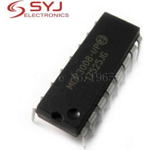 2pcs/lot MCP3008-I/P MCP3008 DIP-16 In Stock