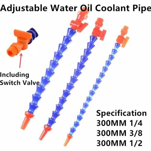 2020 New 300MM Universal Lathe Plastic Flexible Adjustable Water Oil Coolant Pipe Hose Round Nozzle Spark Plug Tube Condenser