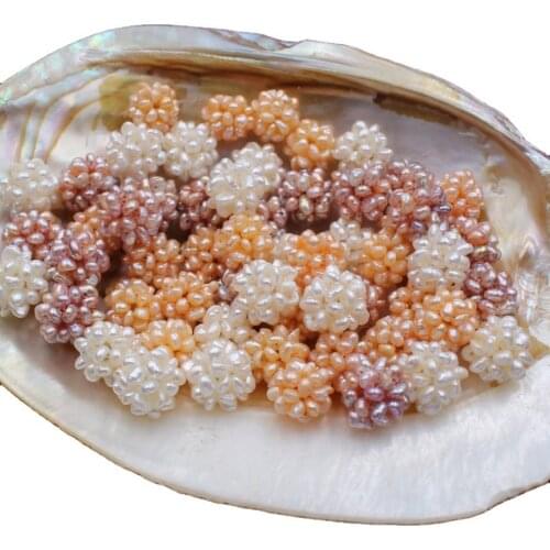 5pieces white/pink/purple ball freshwater pearl 12-13mm wholesale for DIY for jewelry loose beads hand-make