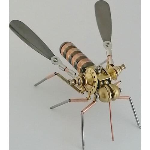 9.5 x 8.5 x 5CM 3D Metal Mechanical Insect Handicrafts Mechanical Finished Model for Home Table Decor - Mosquito