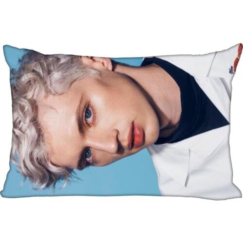 Nice Troye Sivan Pillow Cover Bedroom Home Office Decorative Pillowcase Rectangle Zipper Pillow Cases Satin Fabric 10-10