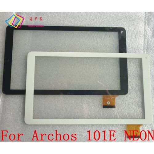 Black White 10.1 Inch for Archos 101E NEON tablet pc touch screen panel Digitizer Glass sensor replacement with logo