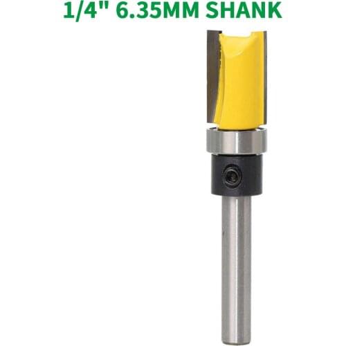 1PC 1/4" 6.35MM Shank Milling Cutter Wood Carving Edge Trimmer Router Bit Woodworking Milling Cutter Router Bit For Cutting Tool