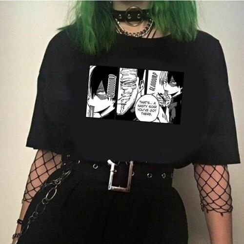 My Hero Academia T-shirt for Men Short Sleeve Anime Manga Shoto T Shirt Tee Tops Gift Idea