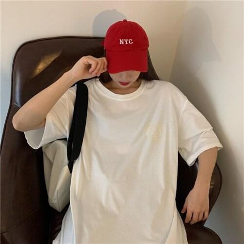 Womens T-shirts Tops Japanese Kawaii Ladies Ulzzang Cartoon Casual Loose Lazy T-shirt Female Korean Harajuku Clothes For Women