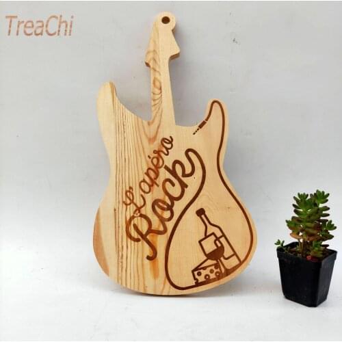 Wood Handicraft Wooden Guitar Model Name Can Be Ordered Personalized Decoration Room