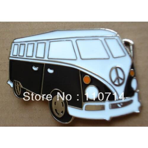 CARAVAN CAMPER VAN BUS VW PEACE SIGN CAR BELT BUCKLE SW-B455,Free shipping
