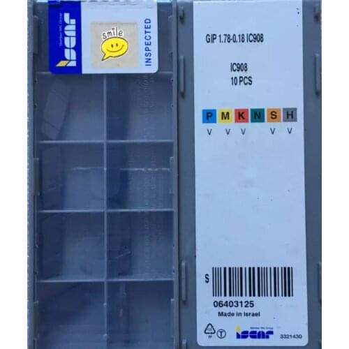 10 PCS CARBIDE INSERT GIP 1.78-0.18 IC908