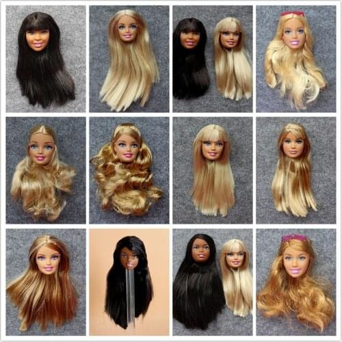 Doll Accessories Barbied Doll Head, 1set=5PC Original Doll Head DIY Doll, Randomly Selected gGirl Toy Christmas Gift