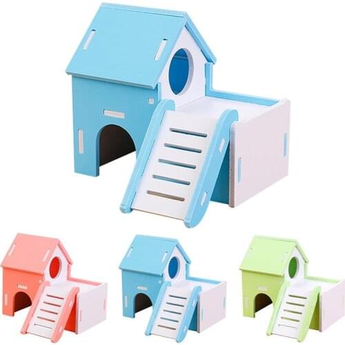 Legendog 1pc Hamster Hideout Toy Detachable Handmade Hamster Cage House Small Animal Hideout Hamster Toy Pet Supplies