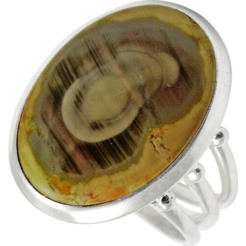 Lovegem Rhodochrosite RING 925 Sterling Silver,Size: 6.75 , AAR2737