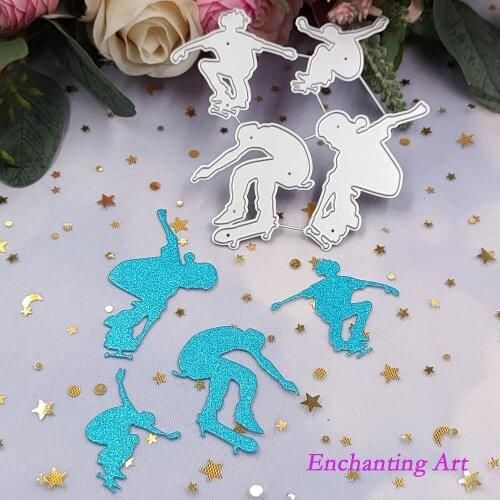 Extreme Sports Skateboard Metal Cutting Dies 2021 Stencils for DIY Scrapbooking/Photo Album Decorative Embossing DIY Paper Cards