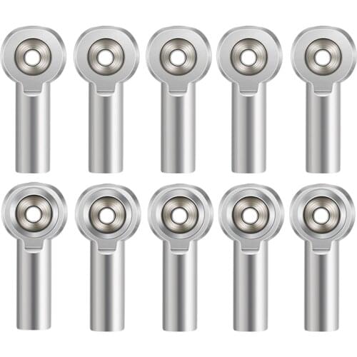 10Pcs M4 Metal Tie Push Link Rod End Joint Ball Head Holderfor 1/10 RC Truck Buggy Crawler Car