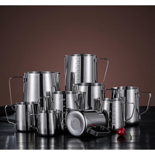 Stainless steel measuring cup with scale thickened kettle kitchen household millimeter standard milk tea baking jug YHJ121806