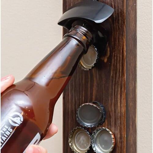1 Set Bottle Opener Hook Ring Game Active Tension Wood Interesting Indoor Outdoor Wall Game Kit for Party Bar Bottle Opener New