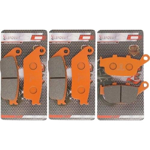 Motorcycle Front Rear Brake Pads For Honda CBR250 1988-1994 CB400SF 1992-1995 NTV650 1988-1997 VTR250 1998-2007 Carbon Fiber