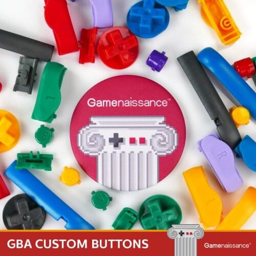 GBA Custom Buttons for Gameboy Advance Replacement Keypads L R A B Button For GBA D Pads Gamenaissance