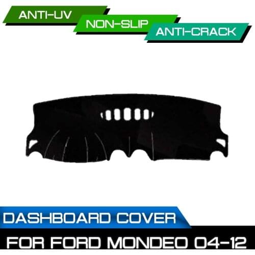 Car Dashboard Mat for Ford Mondeo 2004 2005 2006 2007 2008 2009 2010-2012 Anti-dirty Non-slip Dash Cover Mat UV Protection Shade