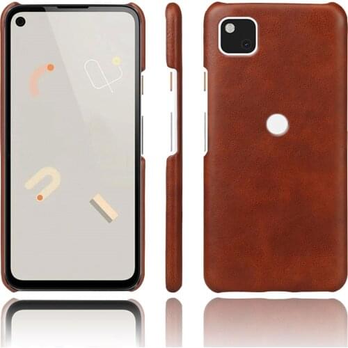 Luxury Slim Vegan Leather Cover On The For Google Pixel 4a 4G 5.81" Phone Case Anti-fall Back Coque For Pixel4a 5G 6.2" Funda