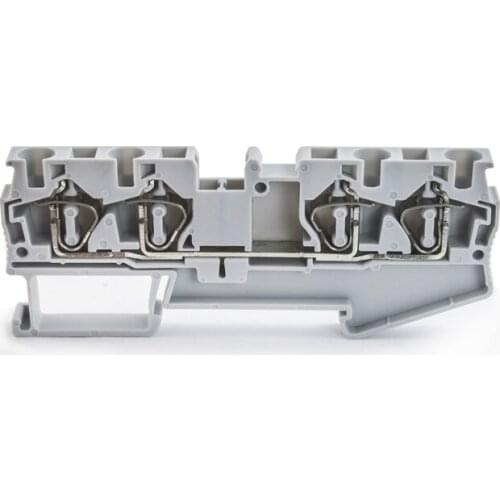 ST-4-QUATTRO Cage Self Locking Spring Terminal Universal Compact Wire Connector Rail Type Terminal Four Conductors Terminal