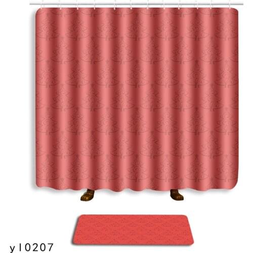 Muzzi 180x180cm Birds&Flowers Pattern Bath Curtain High Quality Shower Curtains Eco-Friendly Waterproof Curtain +Non-slip carpet