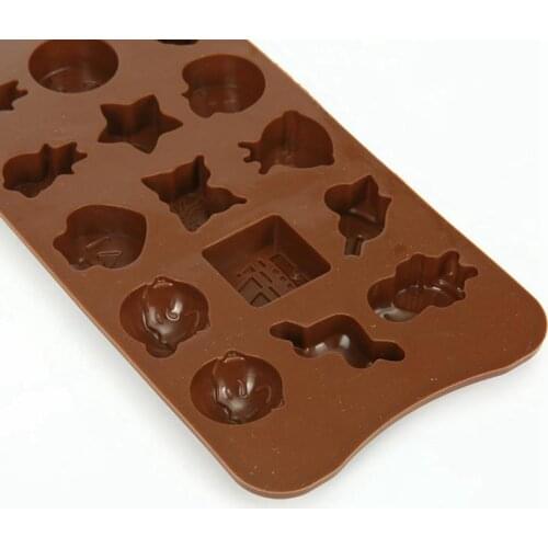 Silicone Fondant Mold 15 Cavities Cartoon Cake Mold Cake Decorating Tools Chocolate Baking Mould Bakeware