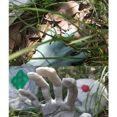 Scary Green Skeleton Hands For Halloween Horror Ghost House Secret Room Scene Layout Decoration Skull Terror Hands