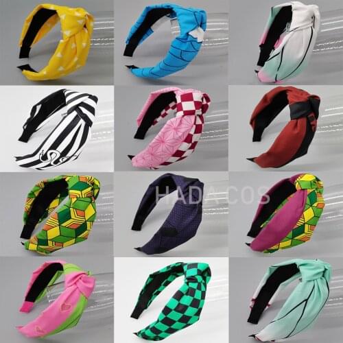 Anime Demon Slayer Kamado Tanjirou Kamado Nezuko Peripheral Hair Decoration Animation COSPLAY Decorate Hair Hoop