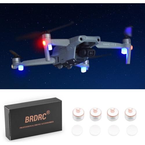 4PCS Universal Night Flight lLED Light for DJI Mavic Air 2/Mini/Mini 2/Pro/Spark/Mavic 2 Pro Zoom/Phantom 3/4 Drone Accessories