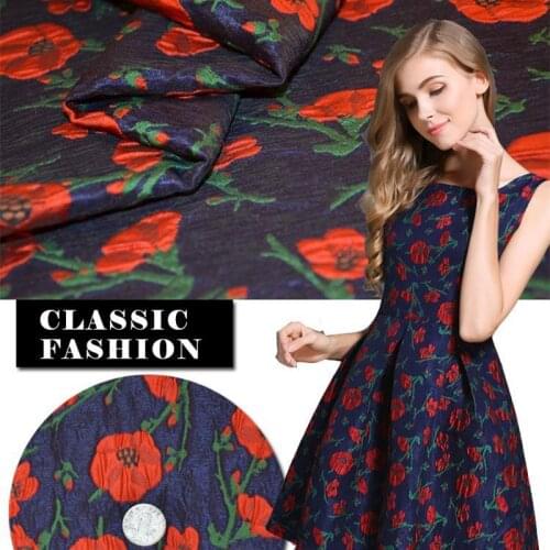 High-end jacquard brocade fabric for coat dress DIY handmade sewing patchwork home decoration upholstery