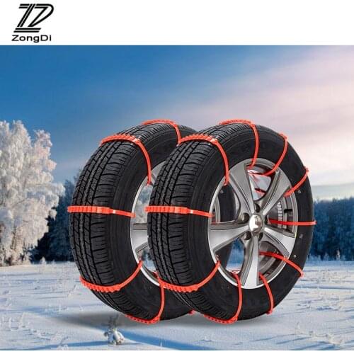 10pcs Winter Anti Slip Snow Chains For Peugeot 3008 308 207 407 Nissan Juke X-Trail Hyundai I30 Ix35 Accent Creta Accessories
