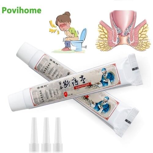 1Pcs 20g Hemorrhoids Treatment Ointment Analgesic Internal External Anal Fissure Cream Pain Reliving Herbal Medical Plasters